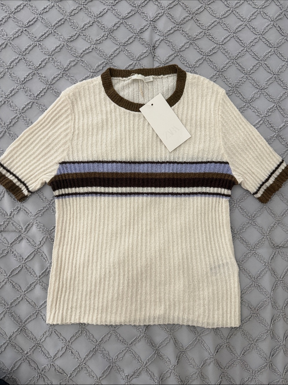 Zara rustic striped top